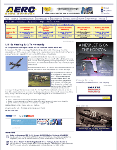 Aero News Network (USA), May 2019